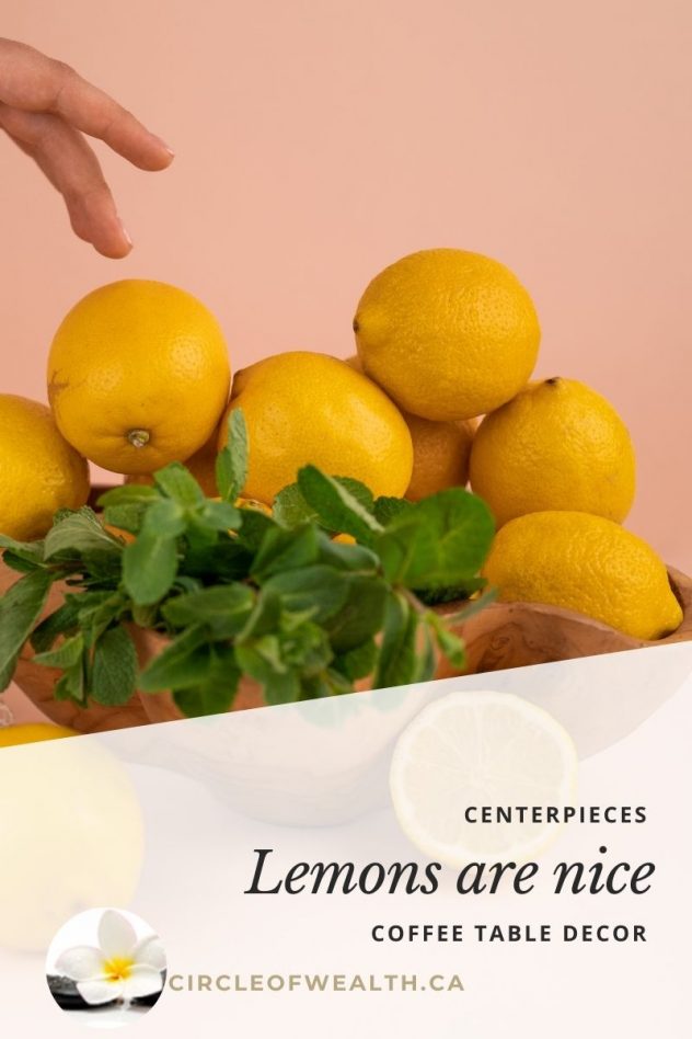 Lemons are nice centerpiece ideas