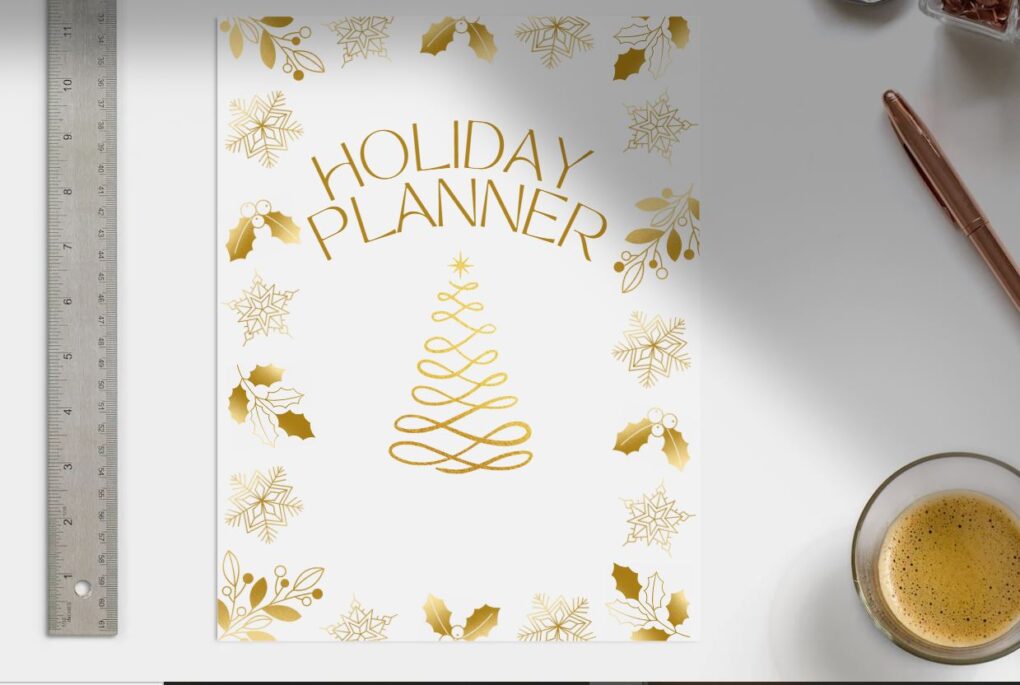 Holiday Planner Tree Cover desk
